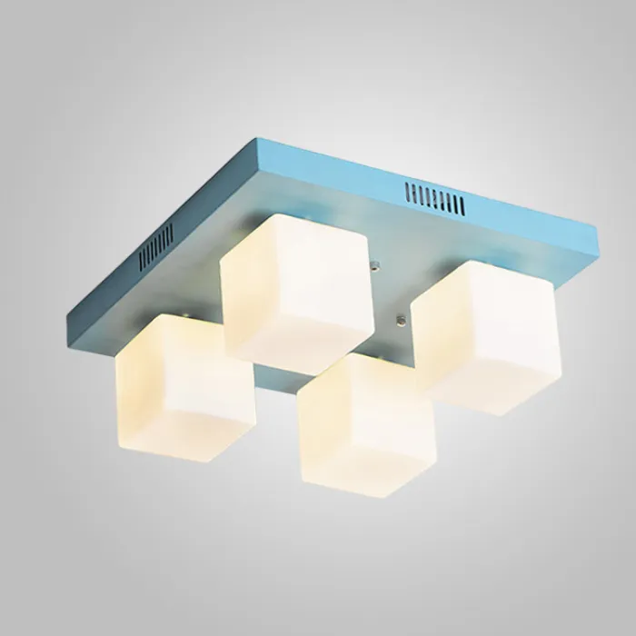 Подвесная люстра BOARD CUBE L4 Blue от ImperiumLoft