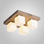 Подвесная люстра BOARD CUBE L4 Khaki от ImperiumLoft