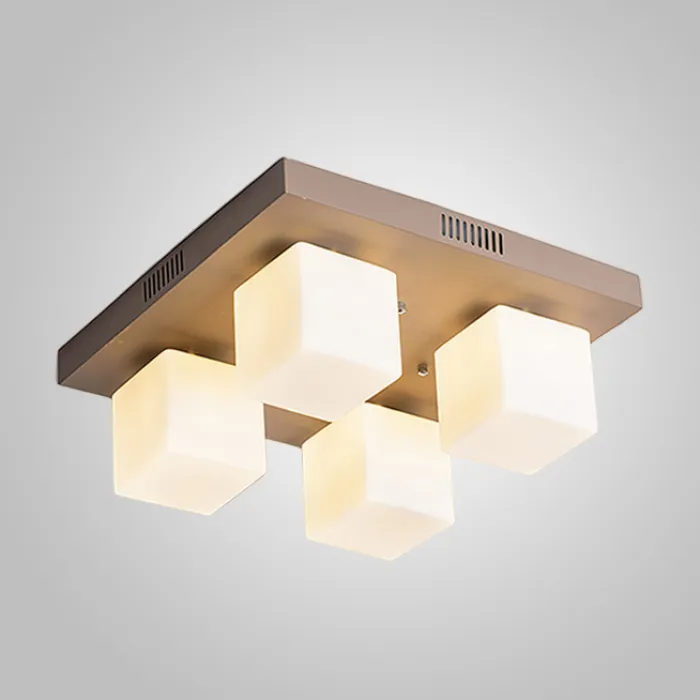 Подвесная люстра BOARD CUBE L4 Khaki от ImperiumLoft