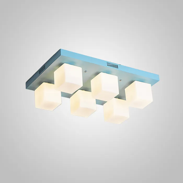 Подвесная люстра BOARD CUBE L6 Blue от ImperiumLoft
