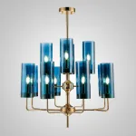 Люстра на штанге DELPHY L12 Blue