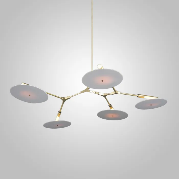 Люстра на штанге DISCS D122 Gold