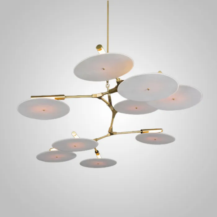 Люстра на штанге DISCS D158 Gold