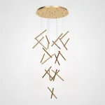 Люстра Dutti D0068 LED Chandelier Modern 28 Gold от ImperiumLoft