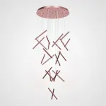 Люстра Dutti D0068 LED Chandelier Modern 28 Rose Gold от ImperiumLoft