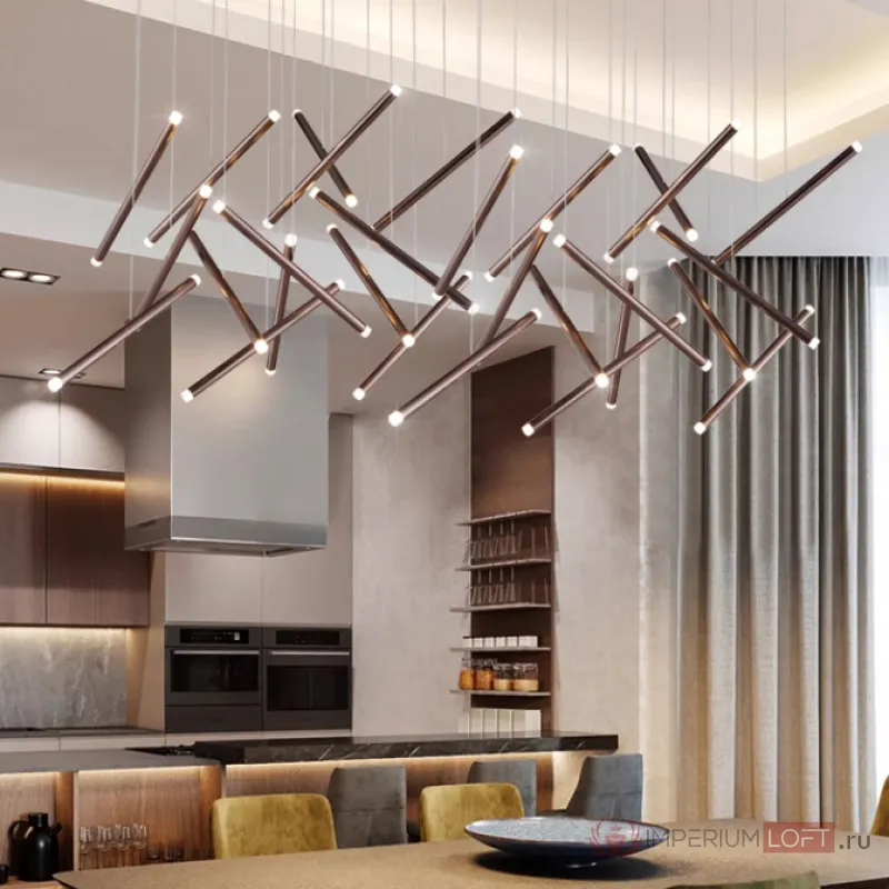 Люстра Dutti D0068 LED Chandelier Modern 14 Gold от ImperiumLoft