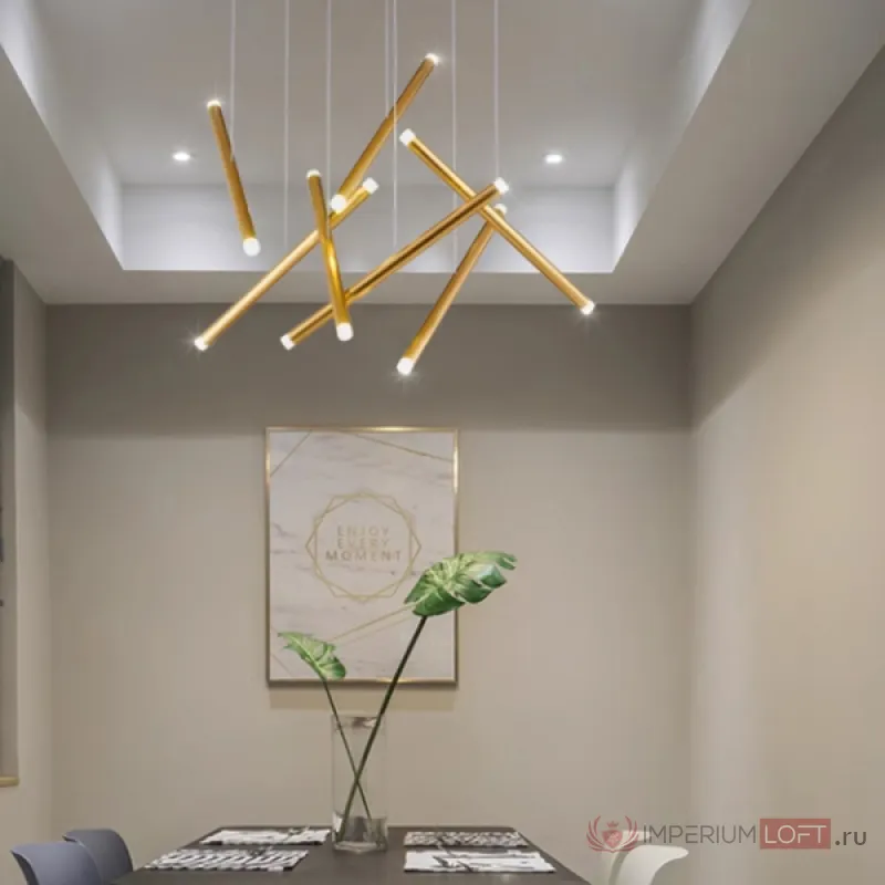 Люстра Dutti D0068 LED Chandelier Modern 14 Gold от ImperiumLoft