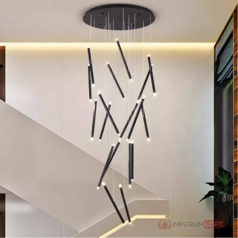 Люстра Dutti D0068 LED Chandelier Modern 28 Black от ImperiumLoft