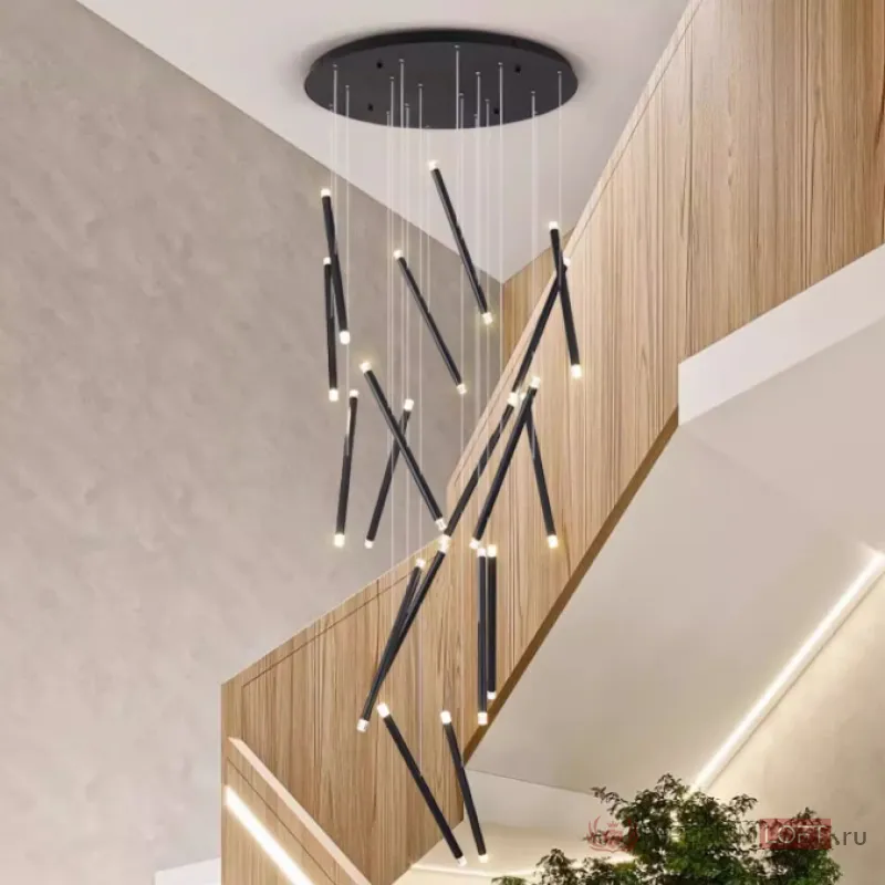 Люстра Dutti D0068 LED Chandelier Modern 28 Black от ImperiumLoft
