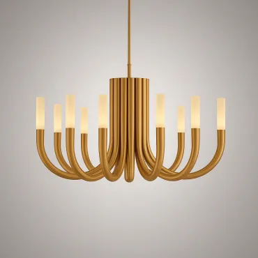 Люстра на штанге LAURA D100 Brass