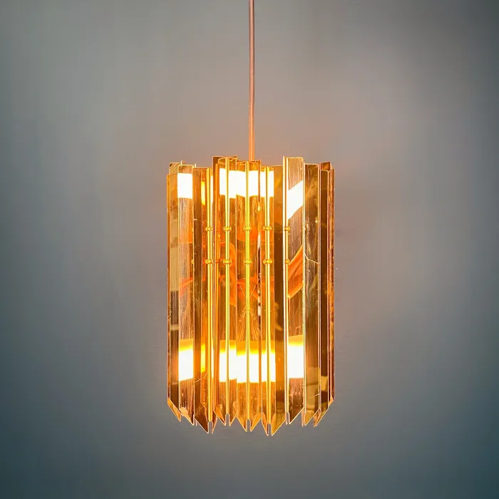 Подвесной светильник Tom Kirk Facet Pendant Gold от ImperiumLoft