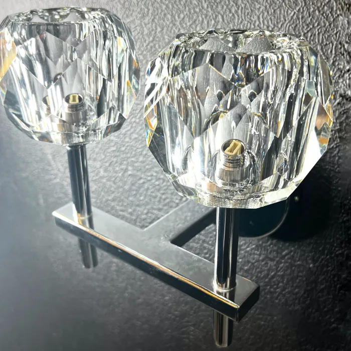 Бра Boule de Cristal Double Sconce Chrome от ImperiumLoft
