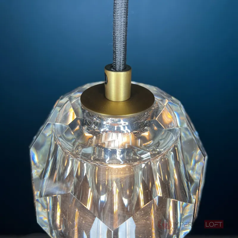 Подвесной светильник Boule De Cristal Single Rod Pendant Brass от ImperiumLoft