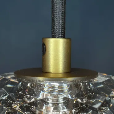 Подвесной светильник Boule De Cristal Single Rod Pendant Brass от ImperiumLoft