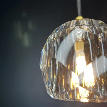 Подвесной светильник Boule De Cristal Single Rod Pendant Brass от ImperiumLoft