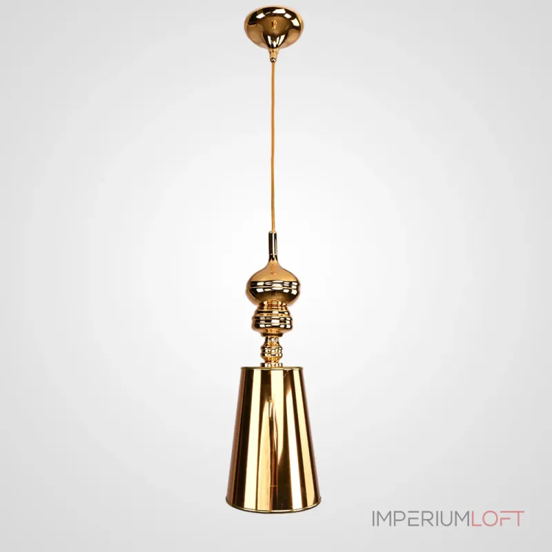 Подвесной светильник Josephine Pendant Lights D23 Gold с плафоном оригинальной формы Подвесной светильник Josephine Pendant Lights D23 Gold с плафоном оригинальной формы