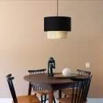 Подвесной светильник Ottar Wicker Black lampshade