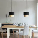 Подвесной светильник Ottar Wicker Black lampshade