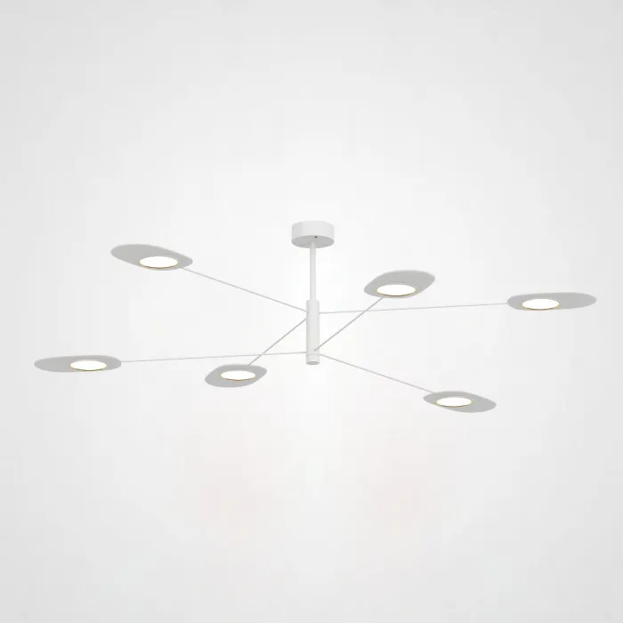 Люстра на штанге INGEL D110 6 lamps White от ImperiumLoft