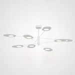 Люстра на штанге INGEL D120 8 lamps White от ImperiumLoft