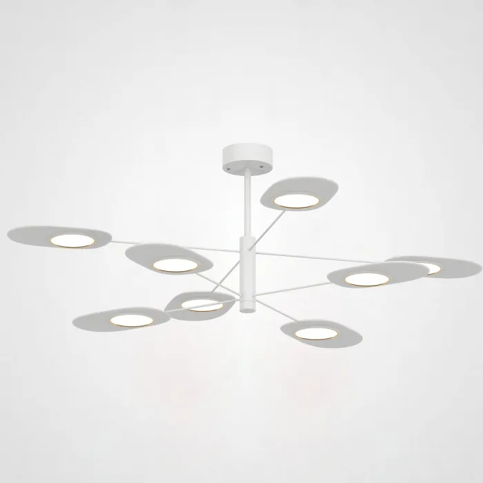 Люстра на штанге INGEL D110 8 lamps White от ImperiumLoft