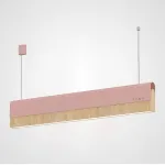 РЕЕЧНЫЙ ПОДВЕСНОЙ СВЕТИЛЬНИК BOOK 3 L120 Pink от ImperiumLoft