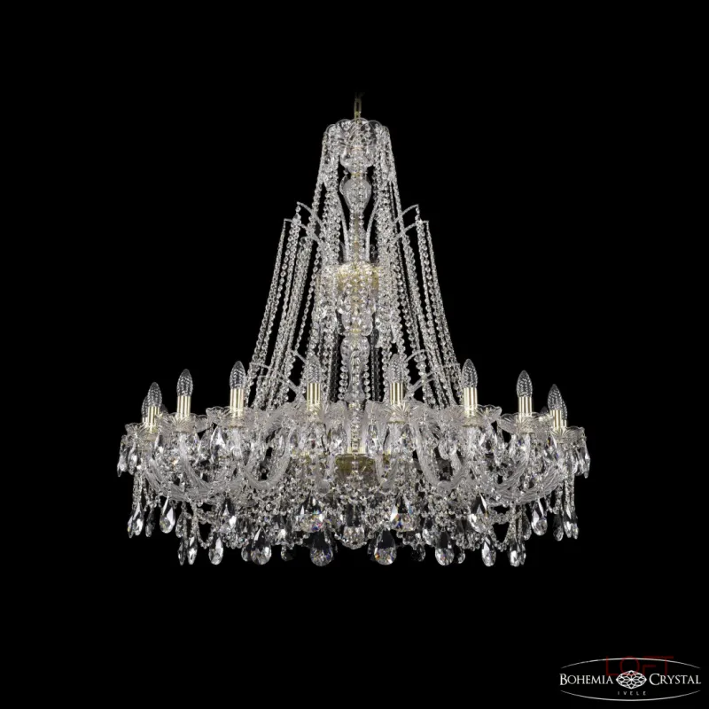 Подвесная люстра Bohemia Ivele Crystal 1411 1411/20/400/XL-120 G Подвесная люстра Bohemia Ivele Crystal 1411 1411/20/400/XL-120 G