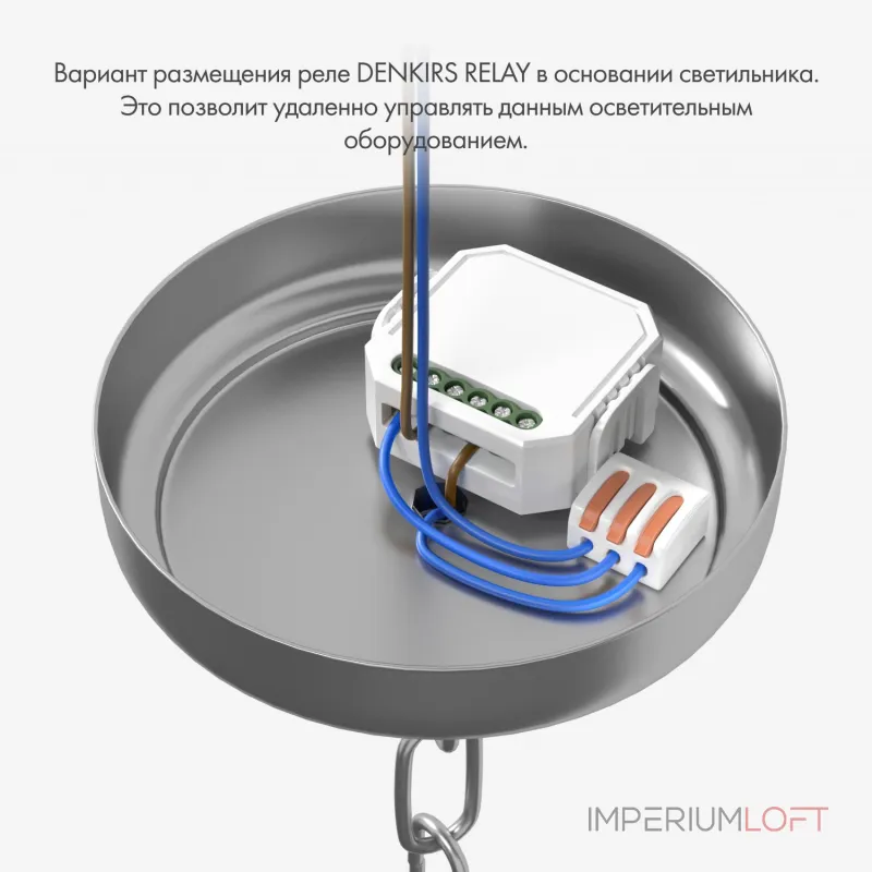 Контроллер-выключатель Wi-Fi для смартфонов и планшетов Denkirs Relay RL1001-SM/1