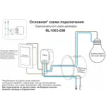 Контроллер-диммер Wi-Fi для смартфонов и планшетов Denkirs Relay RL1003-DM/1