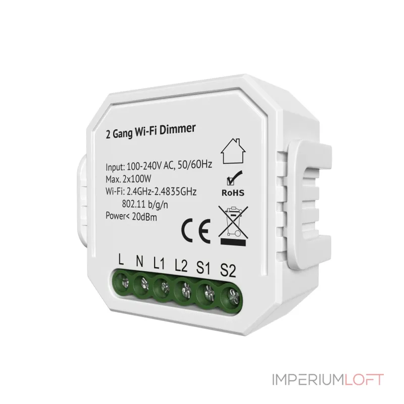 Контроллер-диммер Wi-Fi для смартфонов и планшетов Denkirs Relay RL1004-DM/1 Контроллер-диммер Wi-Fi для смартфонов и планшетов Denkirs Relay RL1004-DM/1