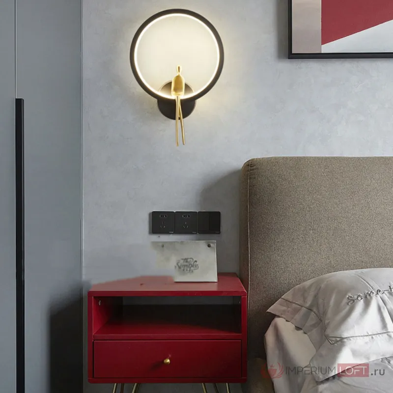 Настенный светильник REMUS WALL Brass от ImperiumLoft