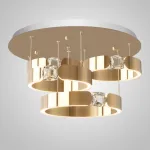 Потолочная люстра SELLIF CHROME L4 Brass от ImperiumLoft