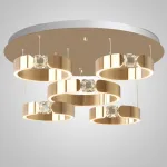 Потолочная люстра SELLIF CHROME L5 Brass от ImperiumLoft