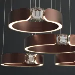 Потолочная люстра SELLIF CHROME L4 Brass от ImperiumLoft