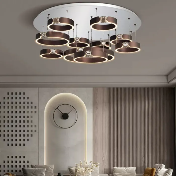 Потолочная люстра SELLIF CHROME L4 Brass от ImperiumLoft