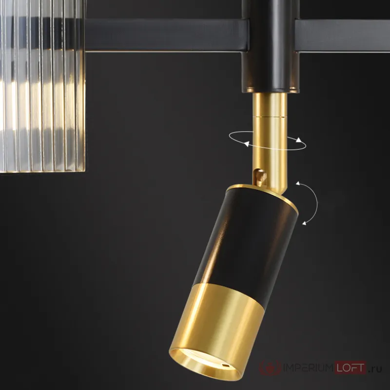 Подвесной светильник NICOLETTA C LONG L150 Black от ImperiumLoft