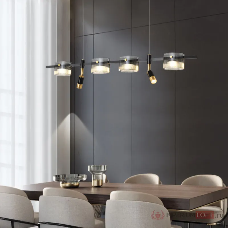 Подвесной светильник NICOLETTA C LONG L150 Black от ImperiumLoft
