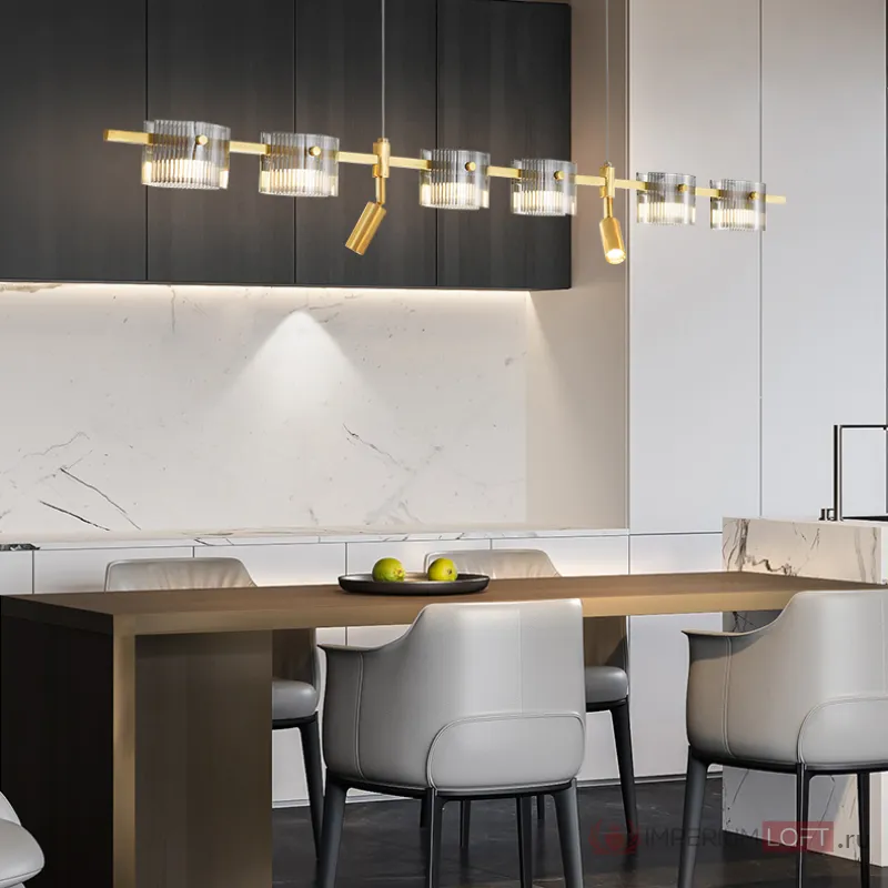 Подвесной светильник NICOLETTA C LONG L150 Black от ImperiumLoft