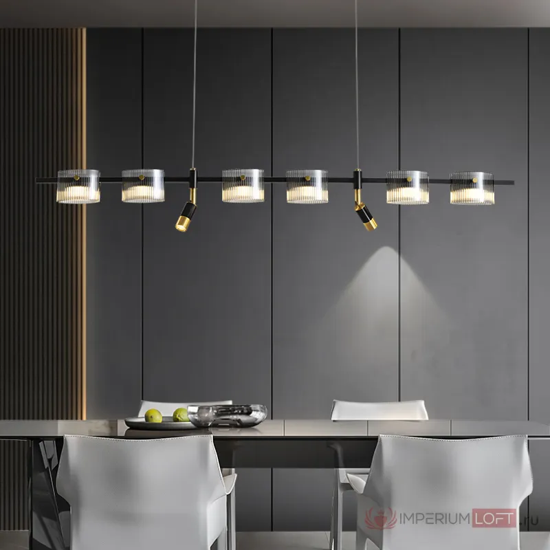 Подвесной светильник NICOLETTA C LONG L150 Black от ImperiumLoft