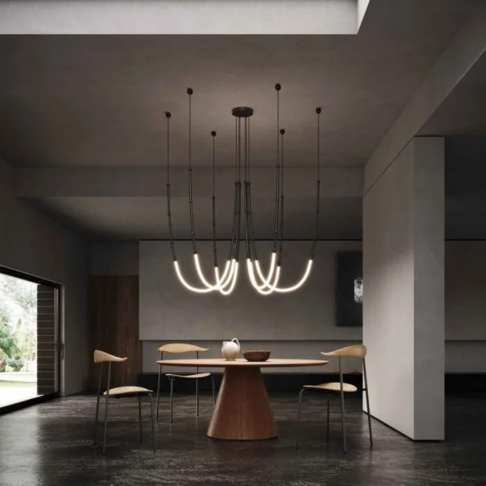 Подвесная люстра ALRIK CH Black от ImperiumLoft