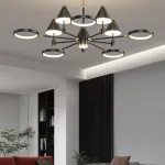 Люстра на штанге GISBERT D100 Black
