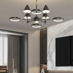Люстра на штанге GISBERT D100 Black