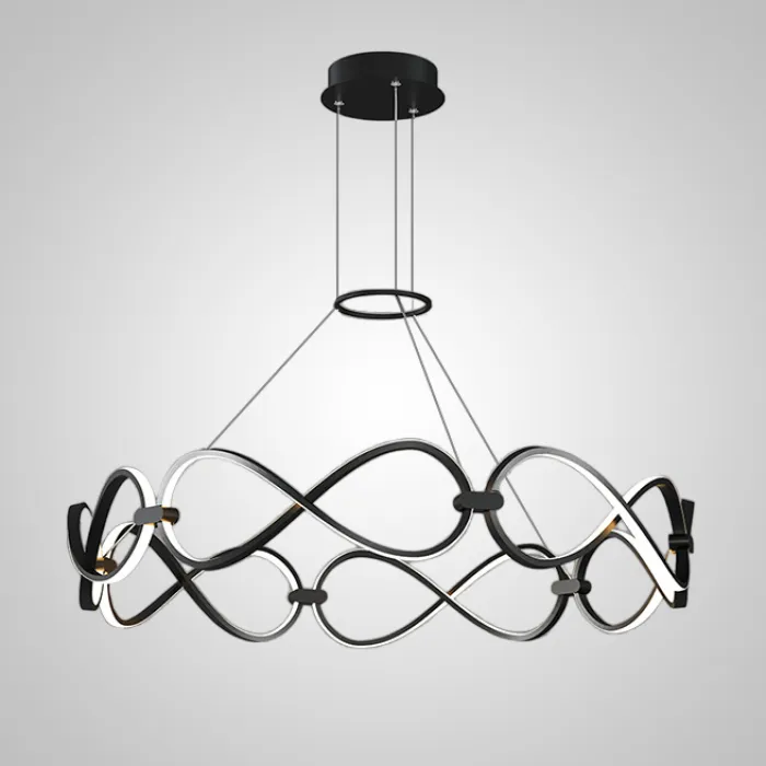 Подвесная люстра FORLI BW D80 Black от ImperiumLoft