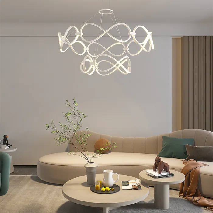 Подвесная люстра FORLI BW D60 White от ImperiumLoft