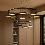 Кольцевые люстры и светильники HOLGE RING P12 Black