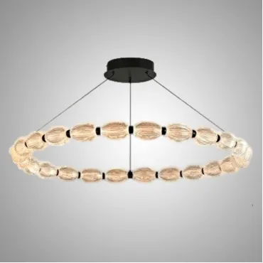 Кольцевые люстры и светильники CARA ELLIPSE RING P1 D68 Black Кольцевые люстры и светильники CARA ELLIPSE RING P1 D68 Black