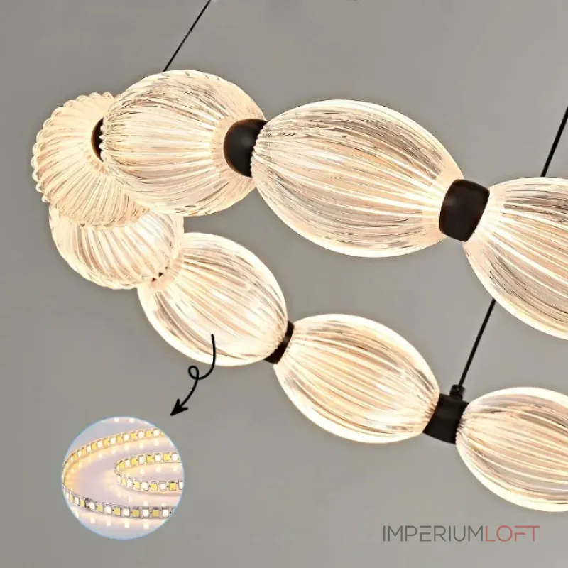 Кольцевые люстры и светильники CARA ELLIPSE RING P1 D88 Gold