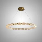 Кольцевые люстры и светильники CARA ELLIPSE RING P1 D48 Gold