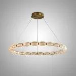 Кольцевые люстры и светильники CARA ELLIPSE RING P1 D68 Gold