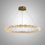 Кольцевые люстры и светильники CARA ELLIPSE RING P1 D88 Gold